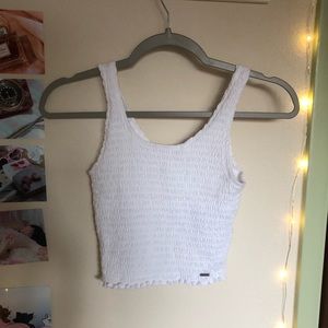 white hollister tank top